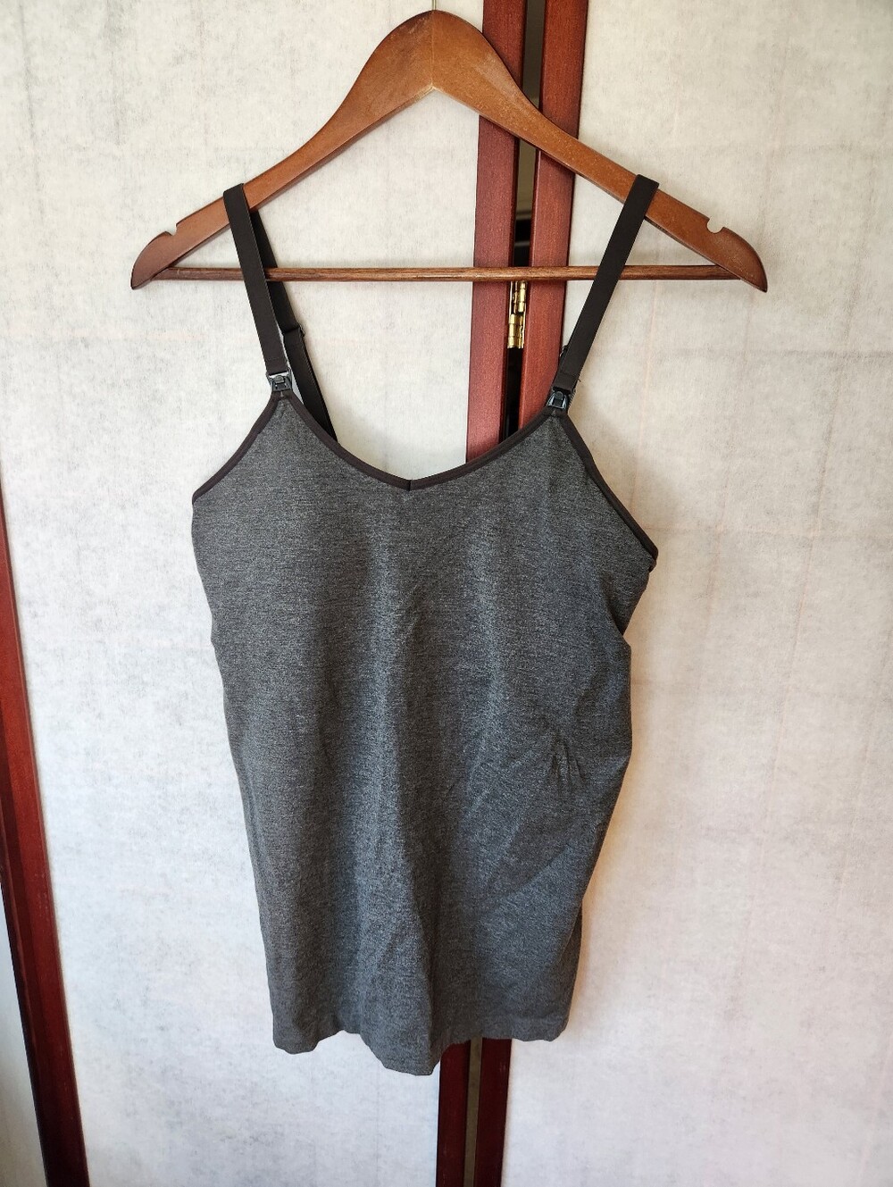 NWOT Auden Large Nursing Cami Heather Grey